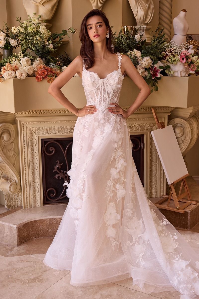 A line tulle wedding dress best sale