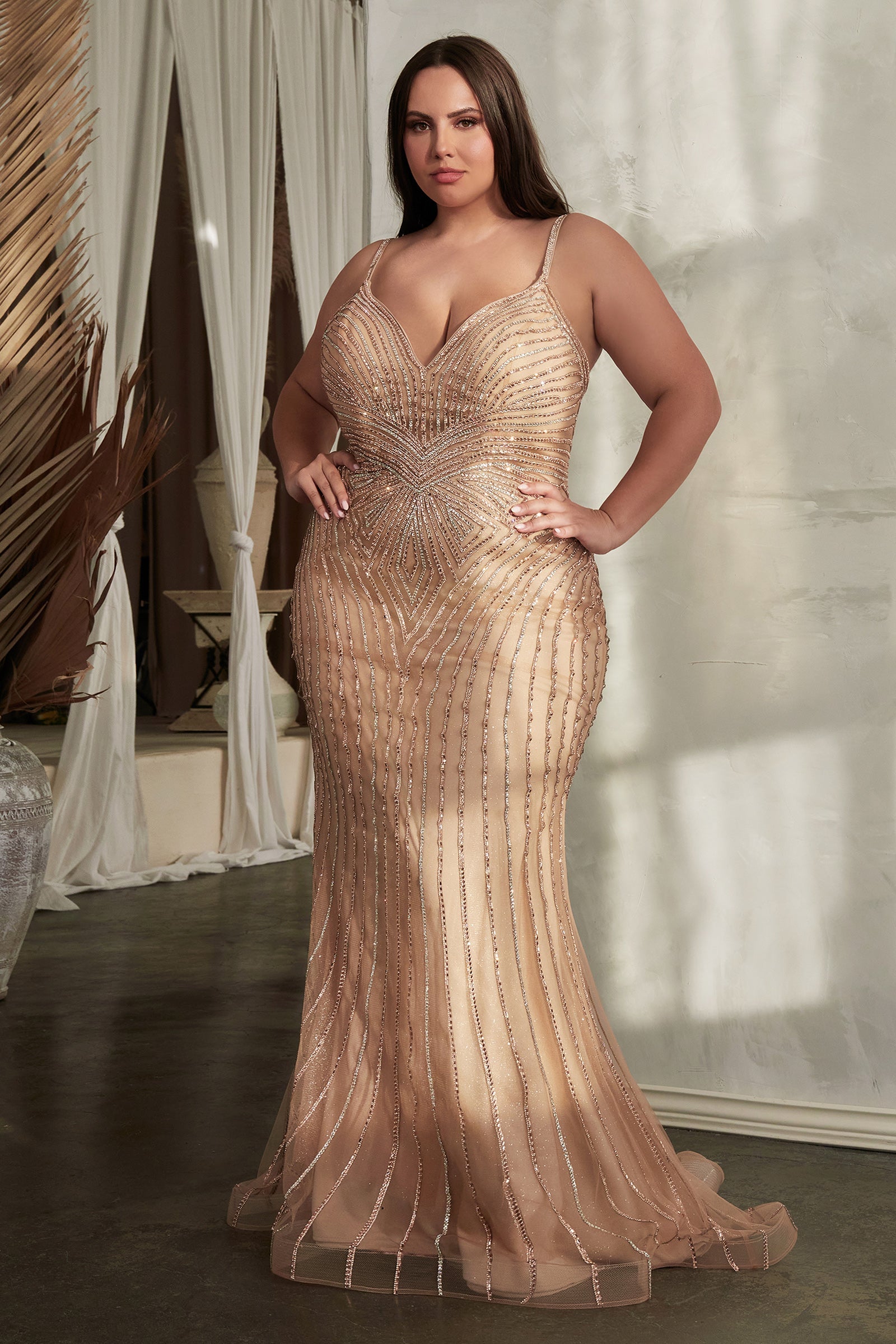 Designer gowns plus size best sale