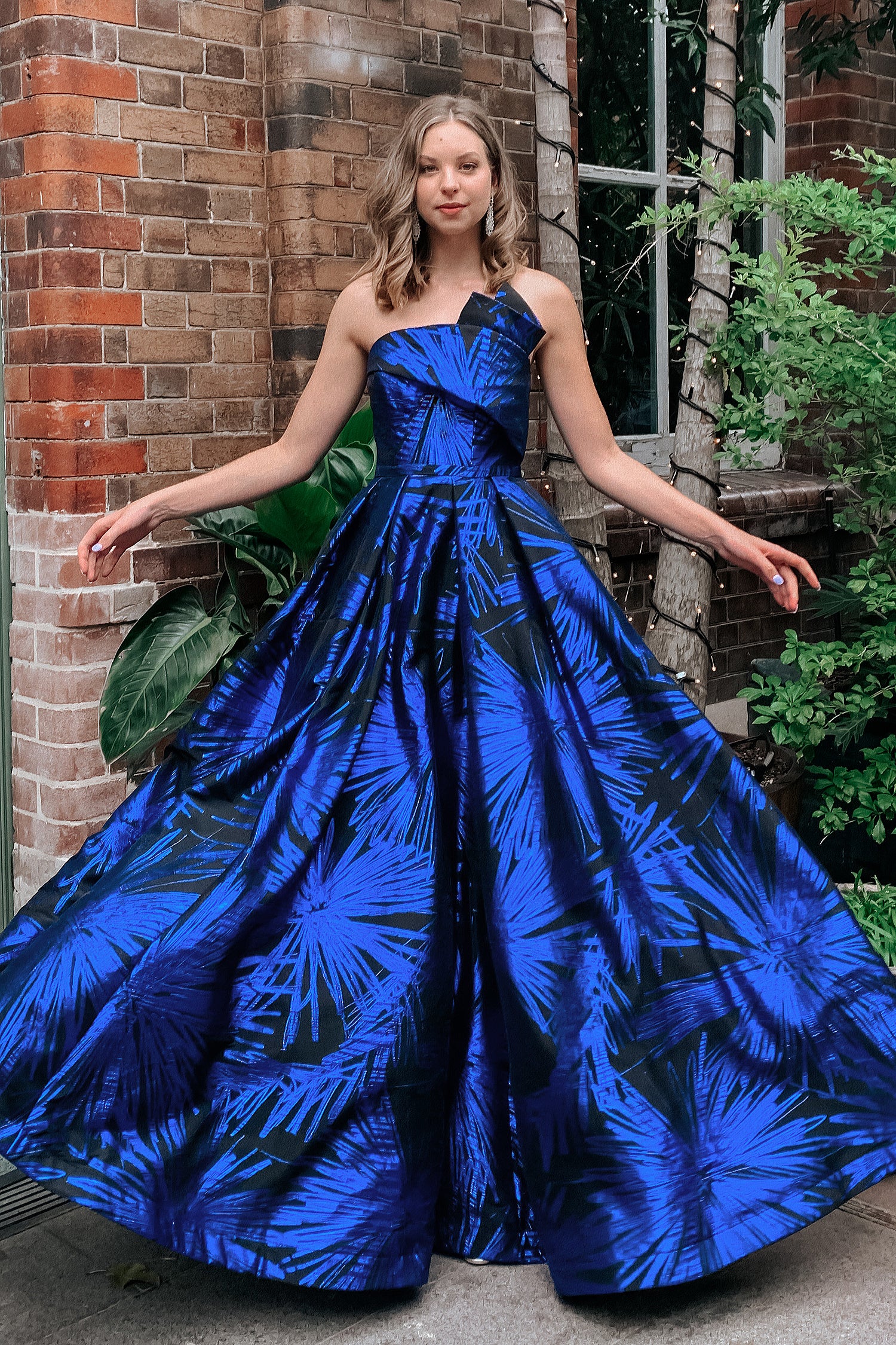 Electric blue 2025 ball gown