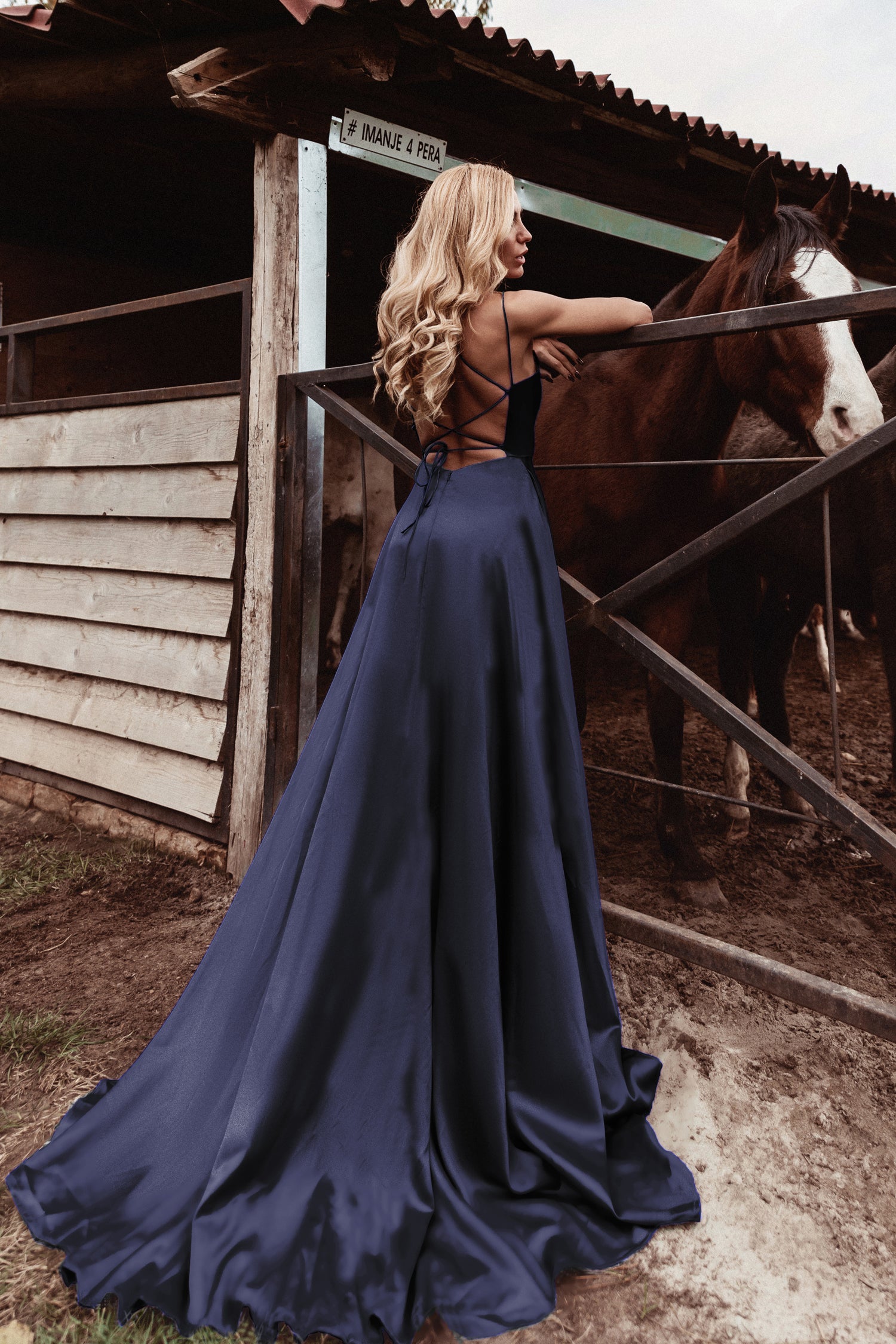 Dark blue store semi formal dresses