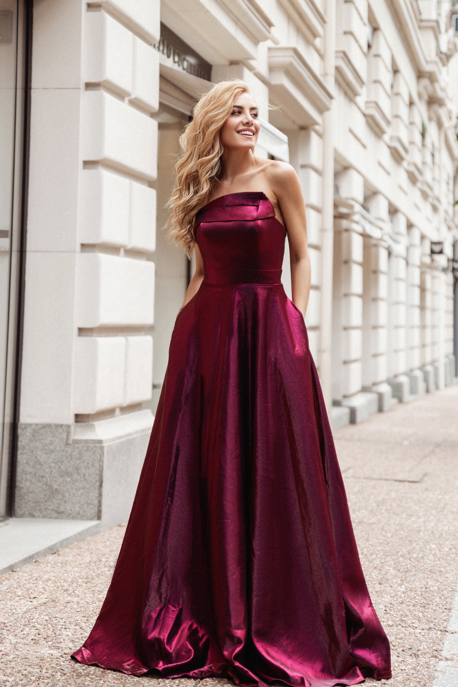 Berry hotsell prom dress