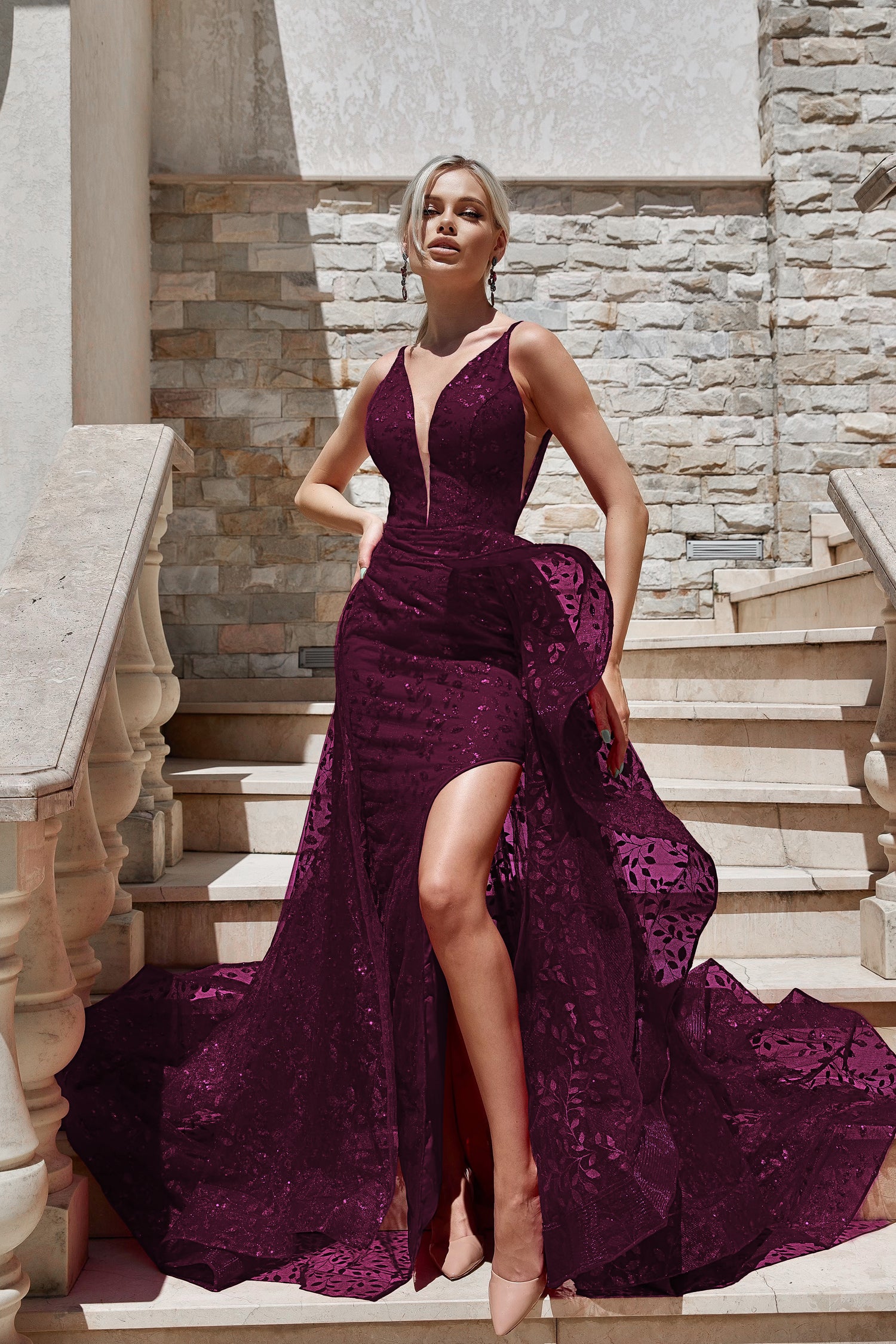 Plum purple 2025 formal dresses