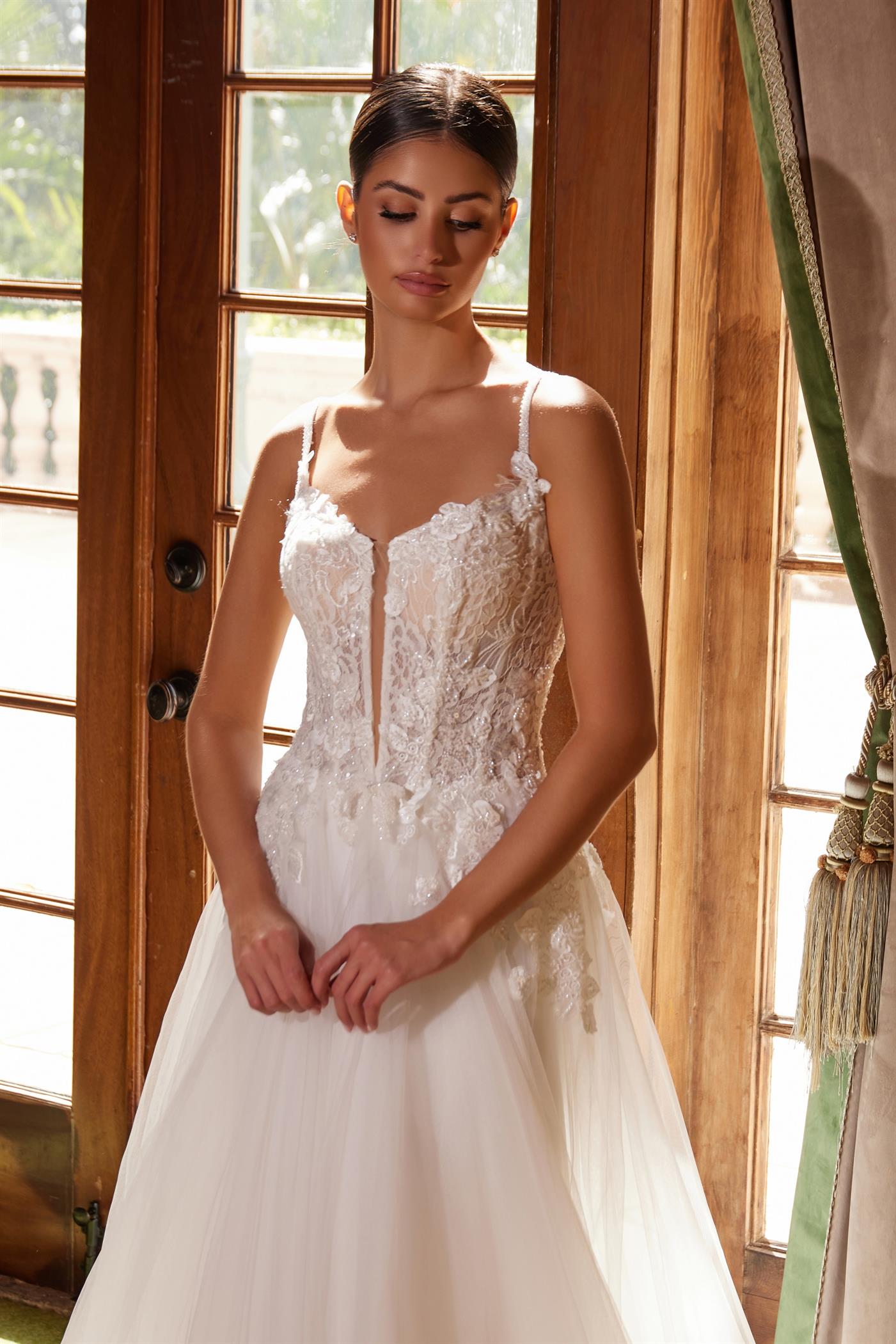 Noxanna Bridal CHANDI A Line Tulle Bridal & Wedding Dress