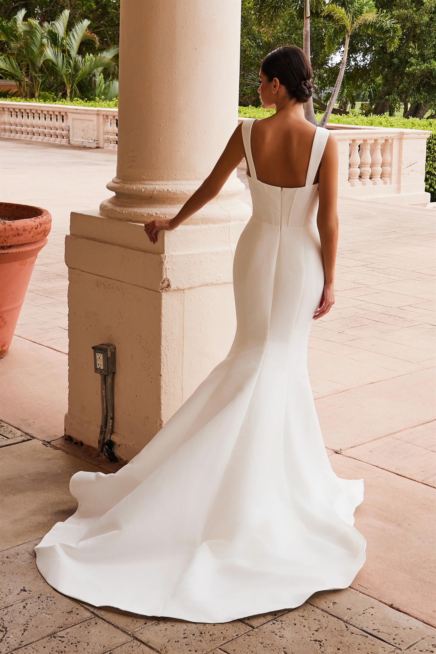 Noxanna Bridal ZANE Simple Elegant Satin Bridal & Wedding Dress