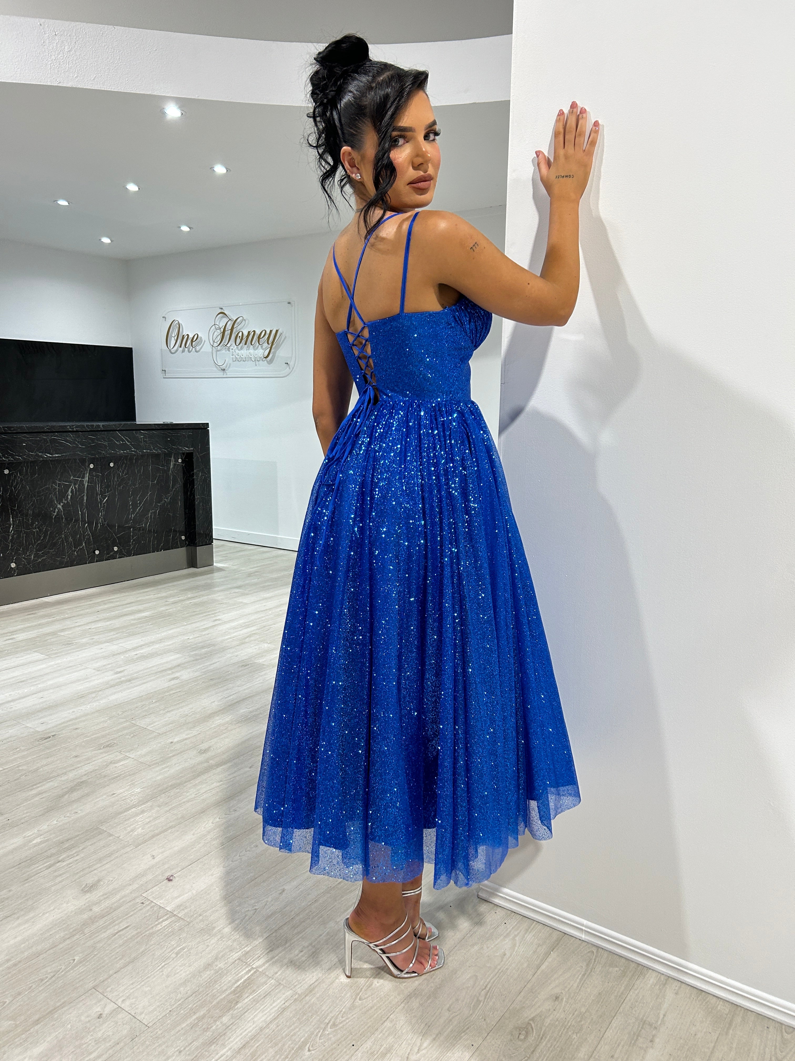 Blue short outlet ball gown dresses