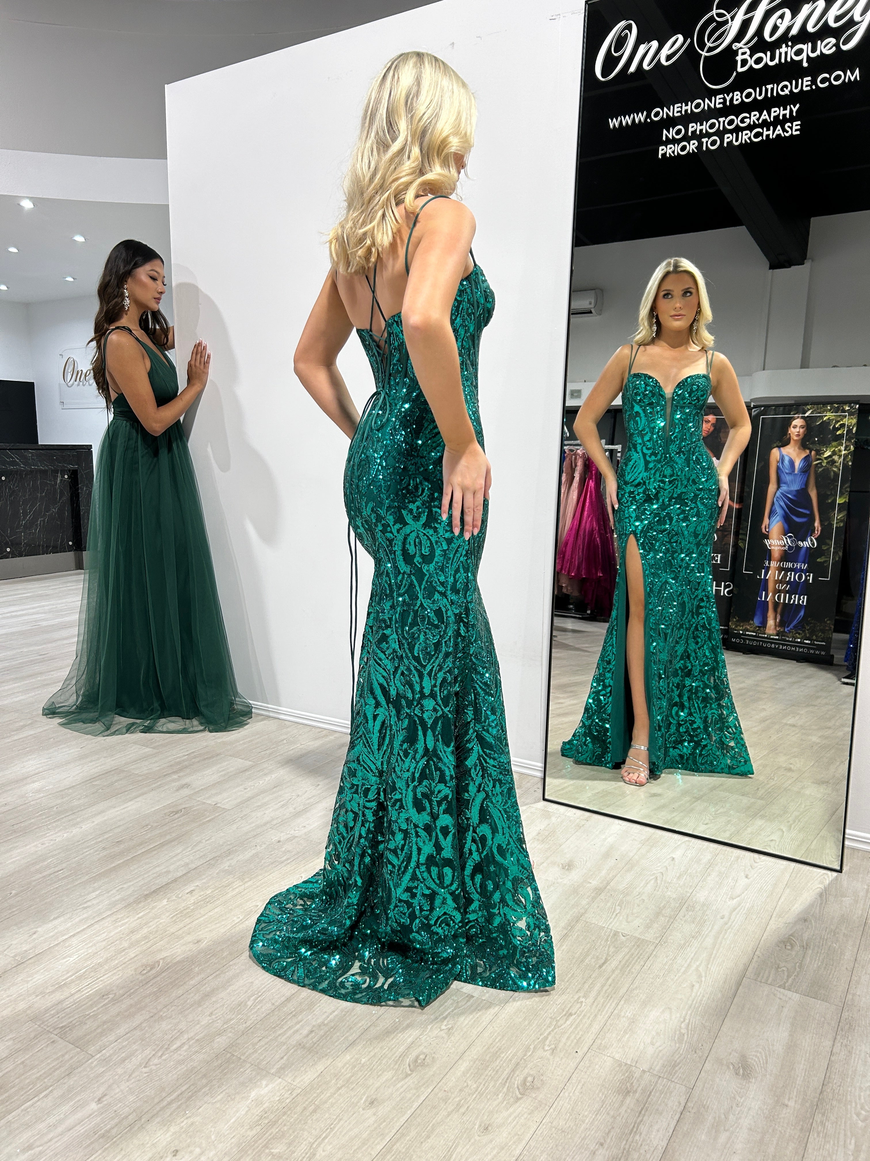 MILLIE Sequin Corset Mermaid Formal Gown Dress