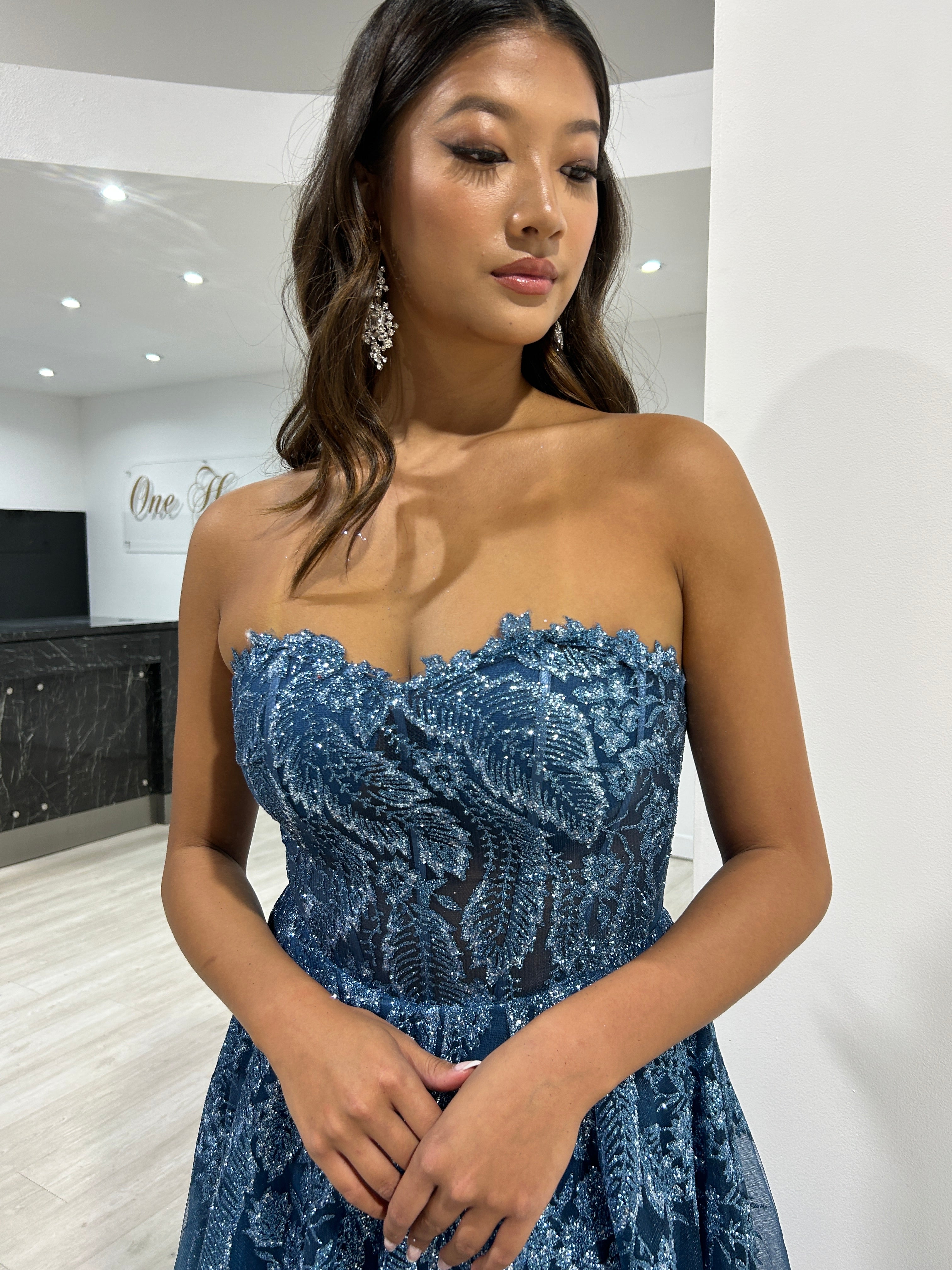 Lapis 2024 strapless dress