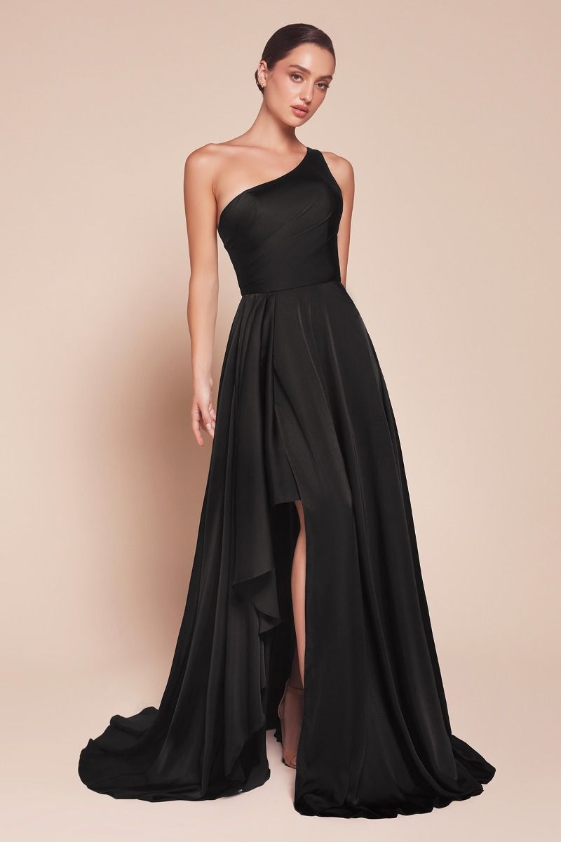 JASMINA One Shoulder Satin A Line Bridesmaid Dress