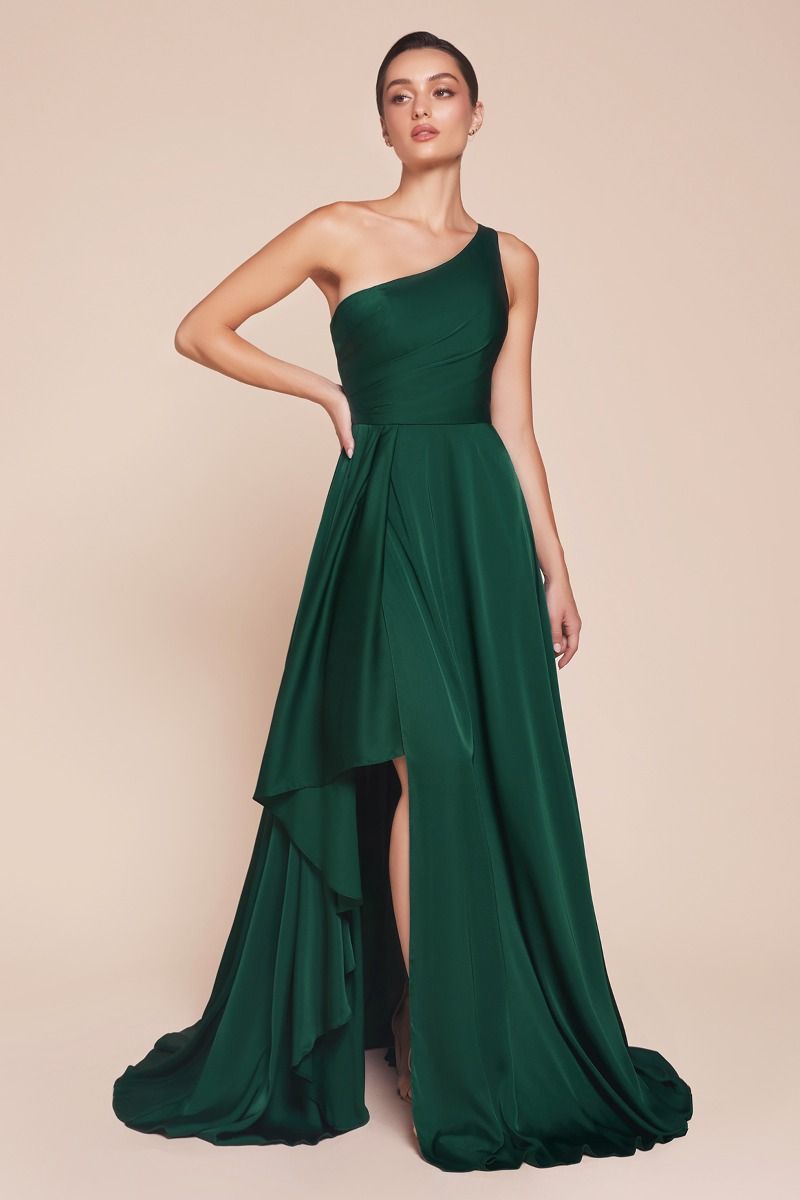 JASMINA One Shoulder Satin A Line Bridesmaid Dress