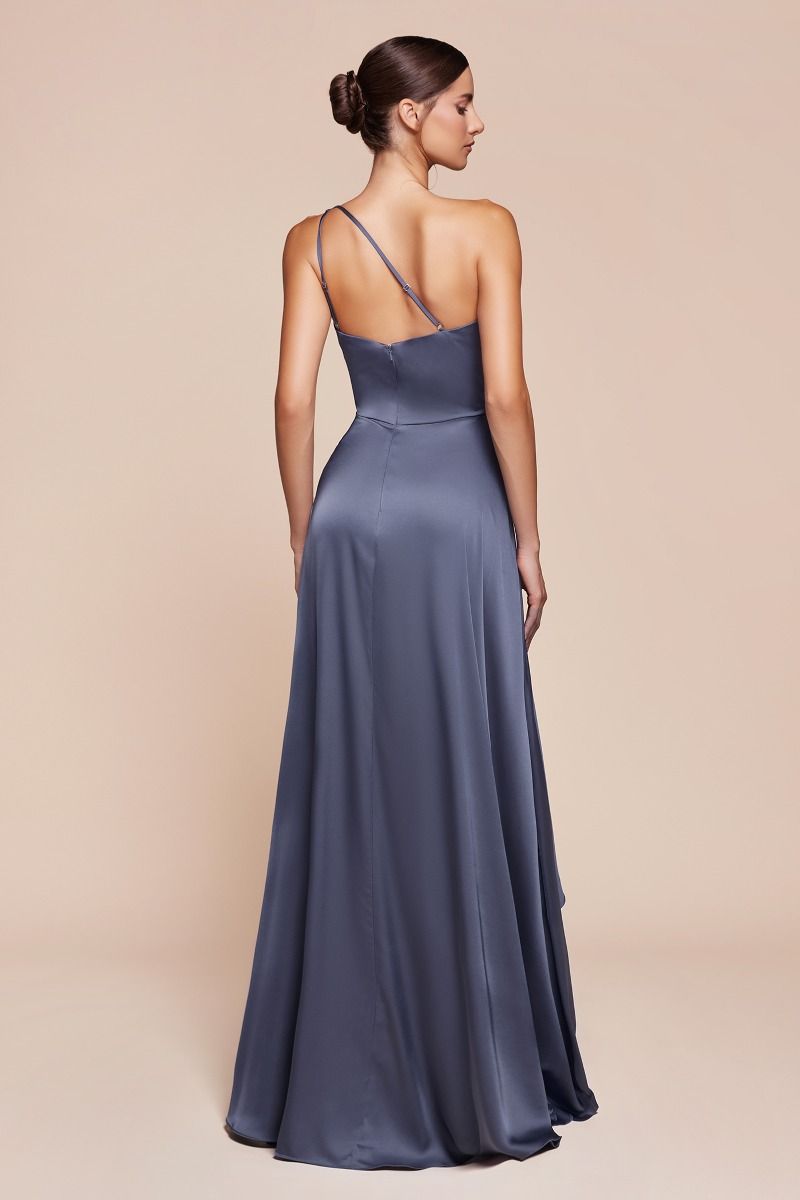 JASMINA One Shoulder Satin A Line Bridesmaid Dress