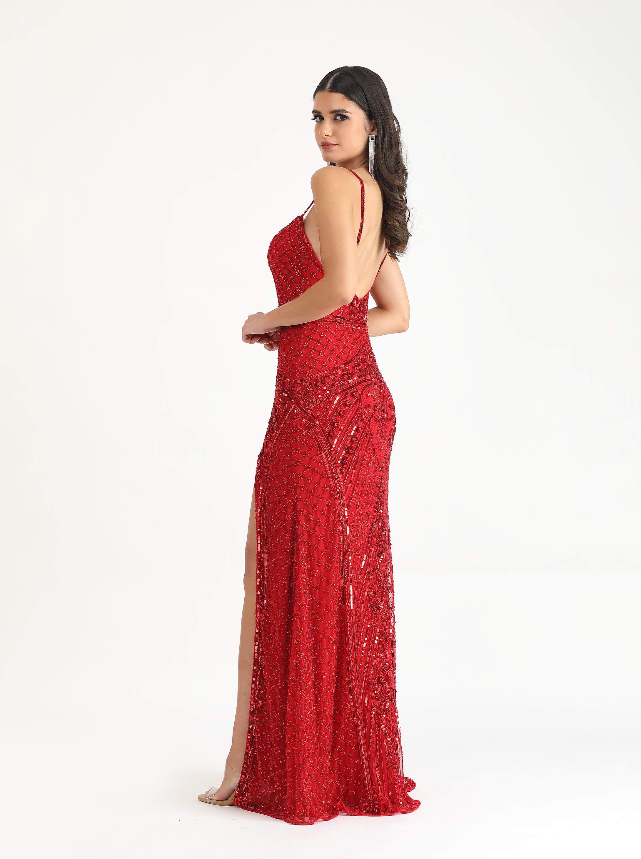 Belle Couture 9130 Beaded Couture Mermaid Prom & Formal Dress