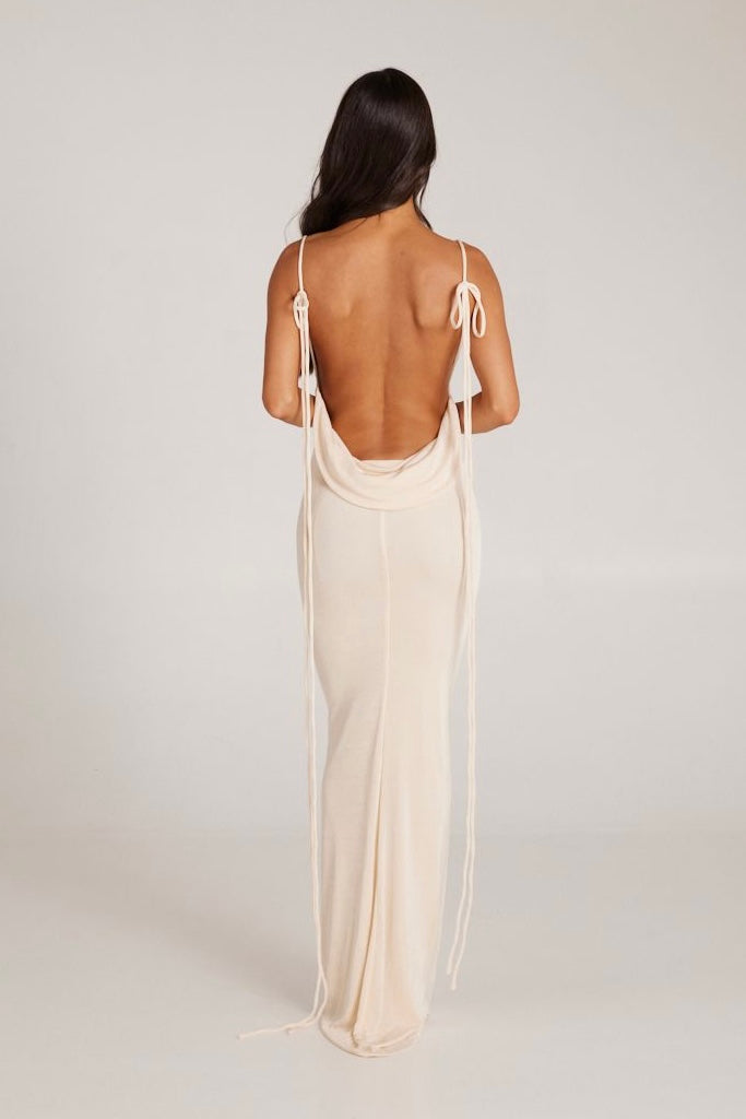 Extreme low outlet back dress