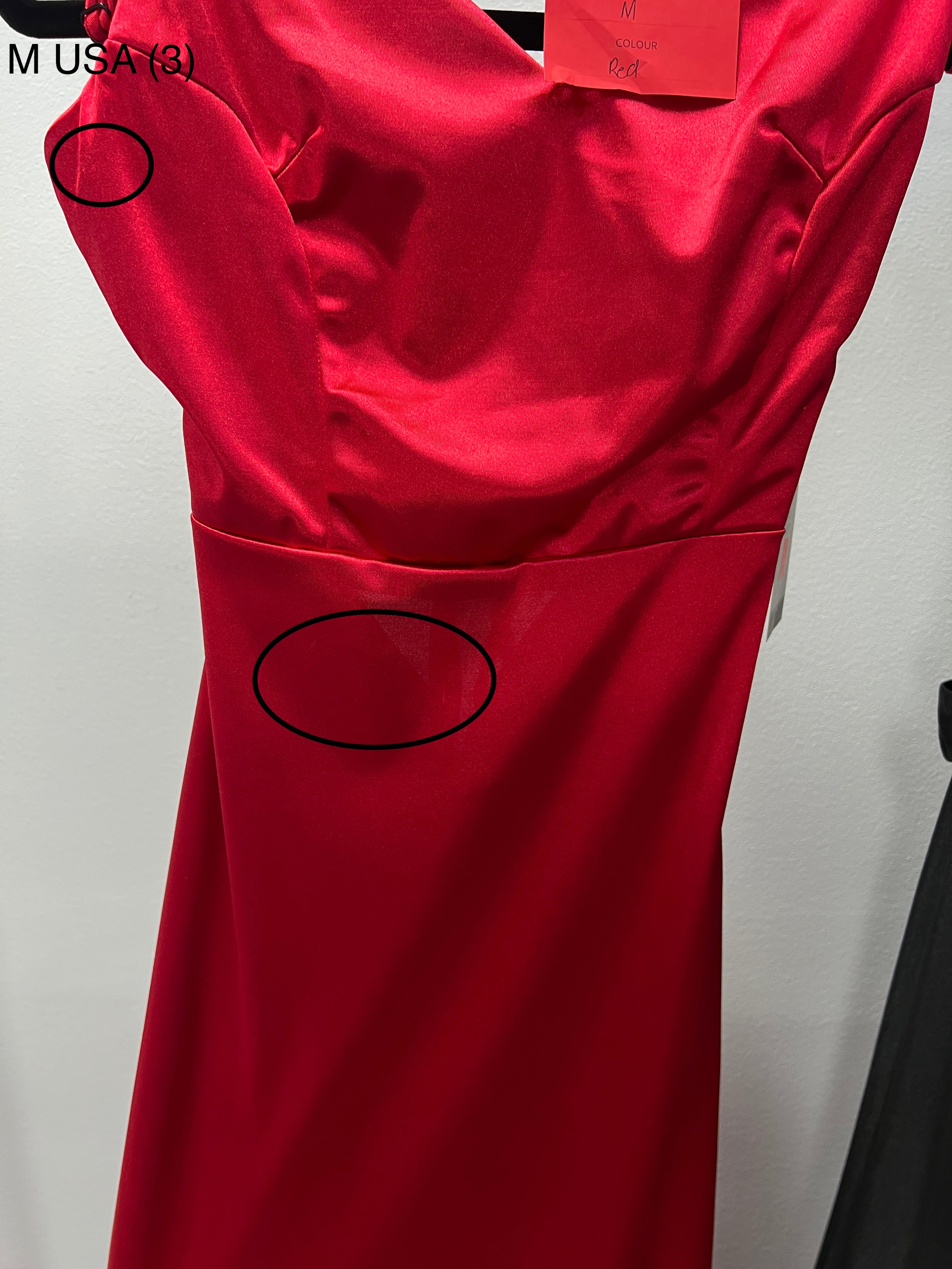 Honey Couture DANA Red Bum Ruching Cut Out Back Formal Dress RED TAG FINAL SALE