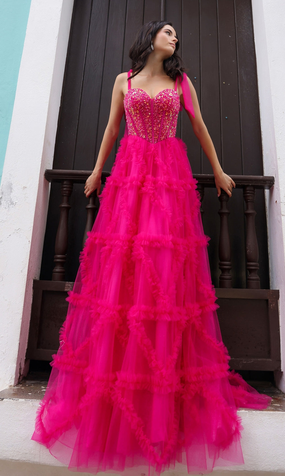 GABRIELLA Sweetheart Neckline Tulle Ball Gown School Formal & Prom Dress