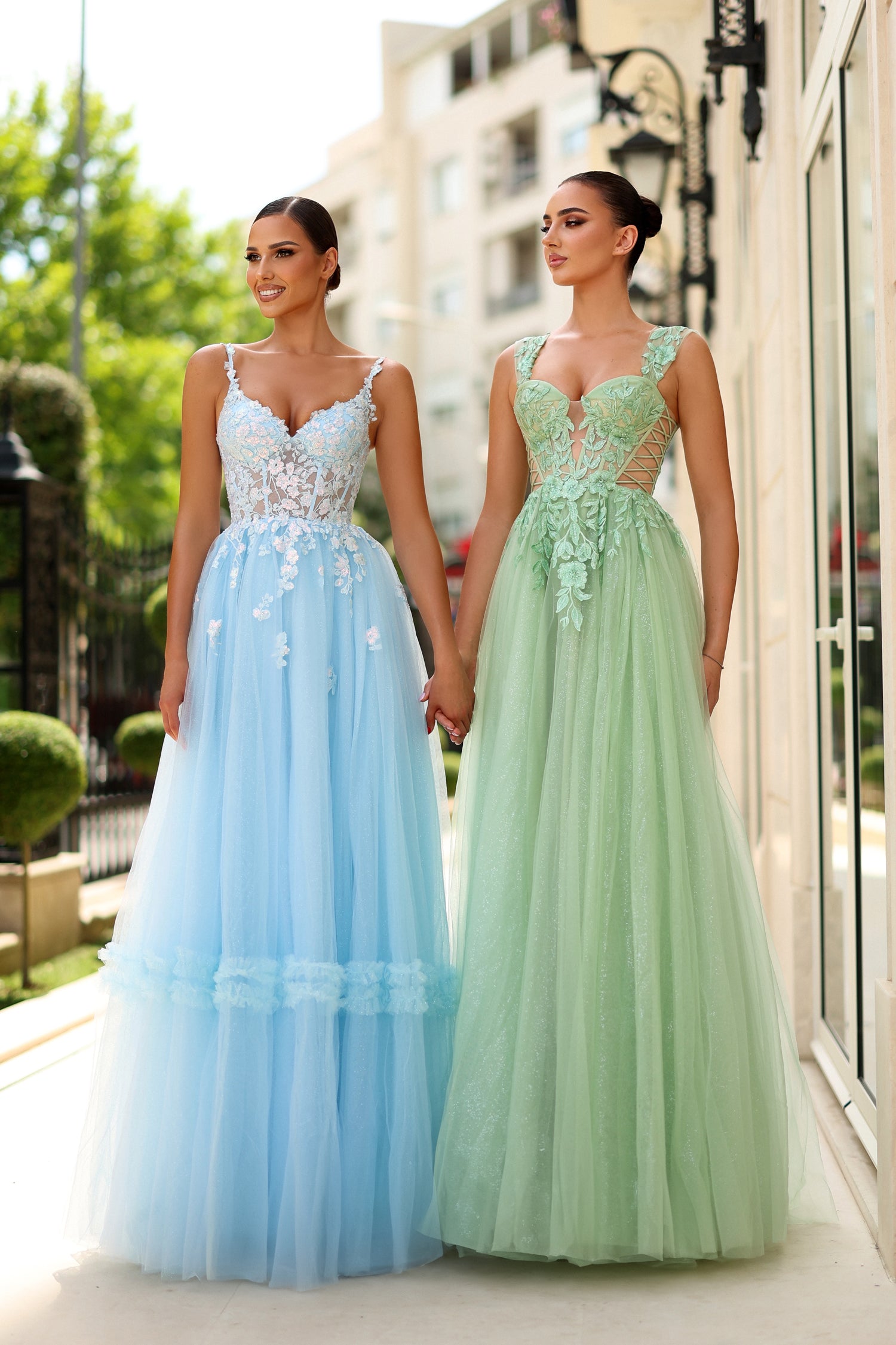 Tina Holly Couture TY405 Lace Tulle Prom Gown