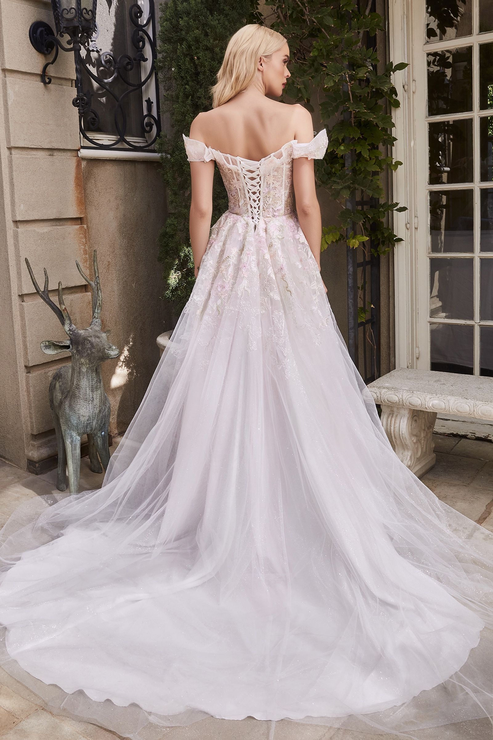 A line wedding dress off shoulder hotsell