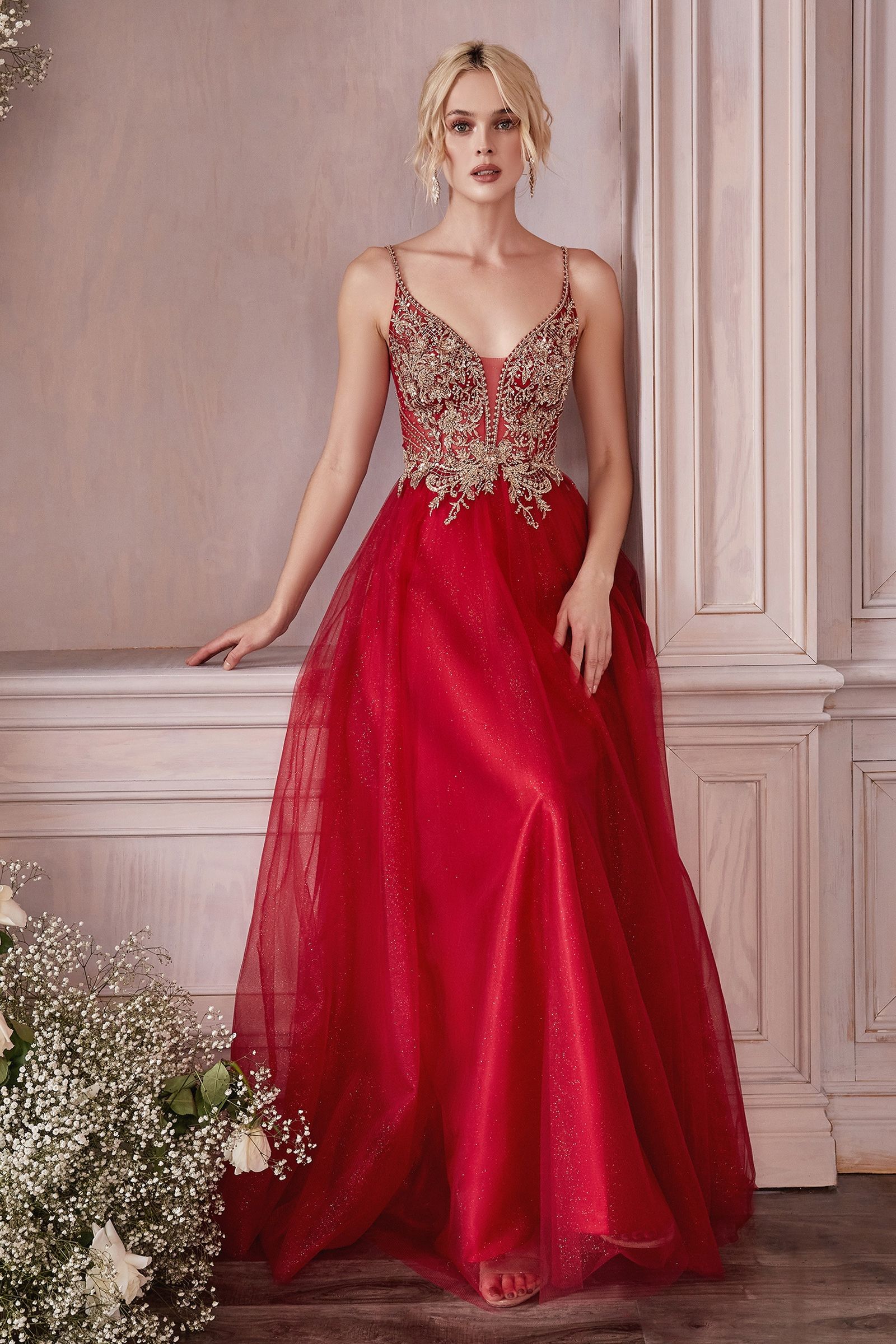 Crimson Charm Exclusive Red Bridal Wedding Dresses One Honey