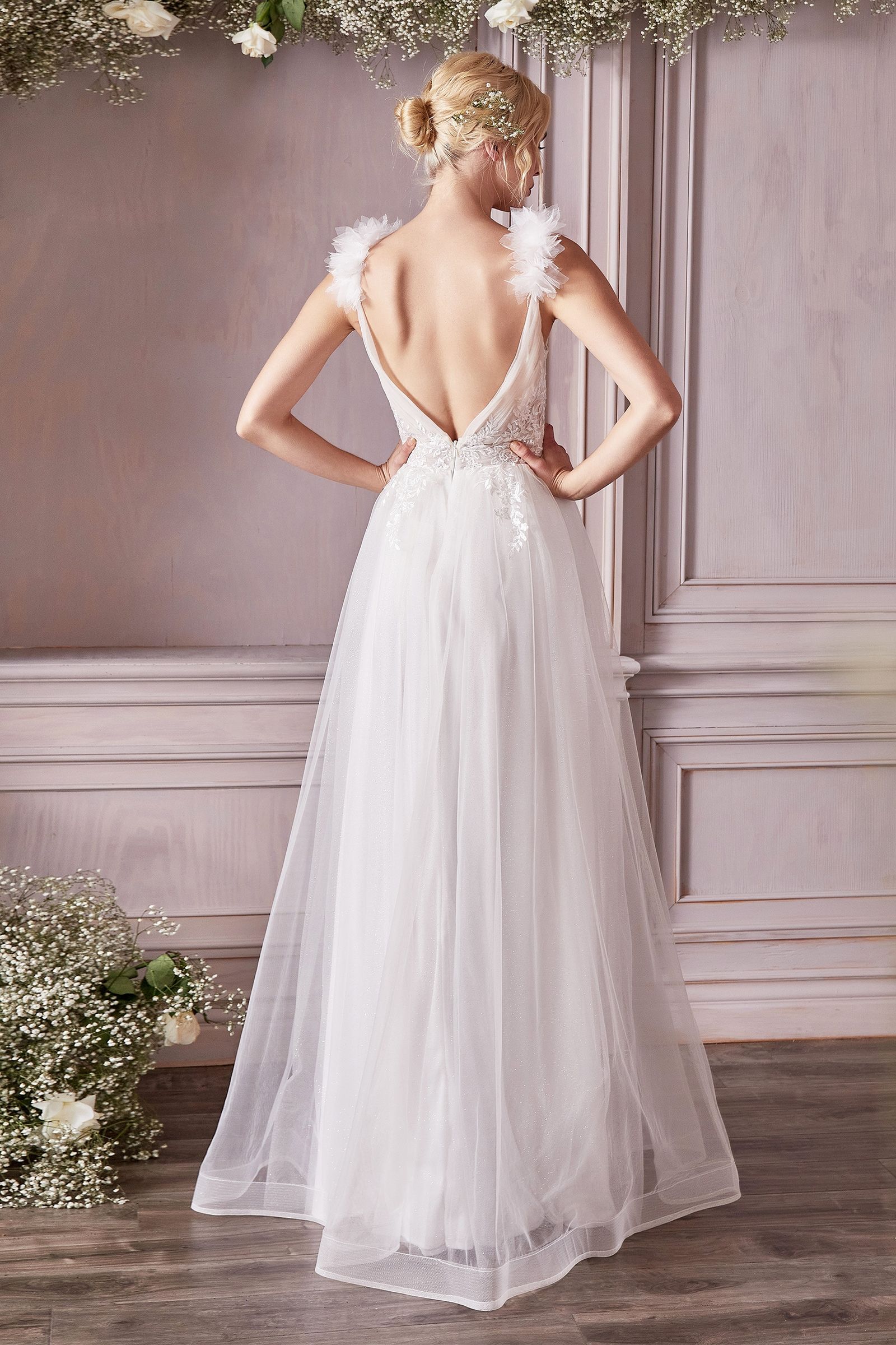 A line wedding gown with sleeves best sale