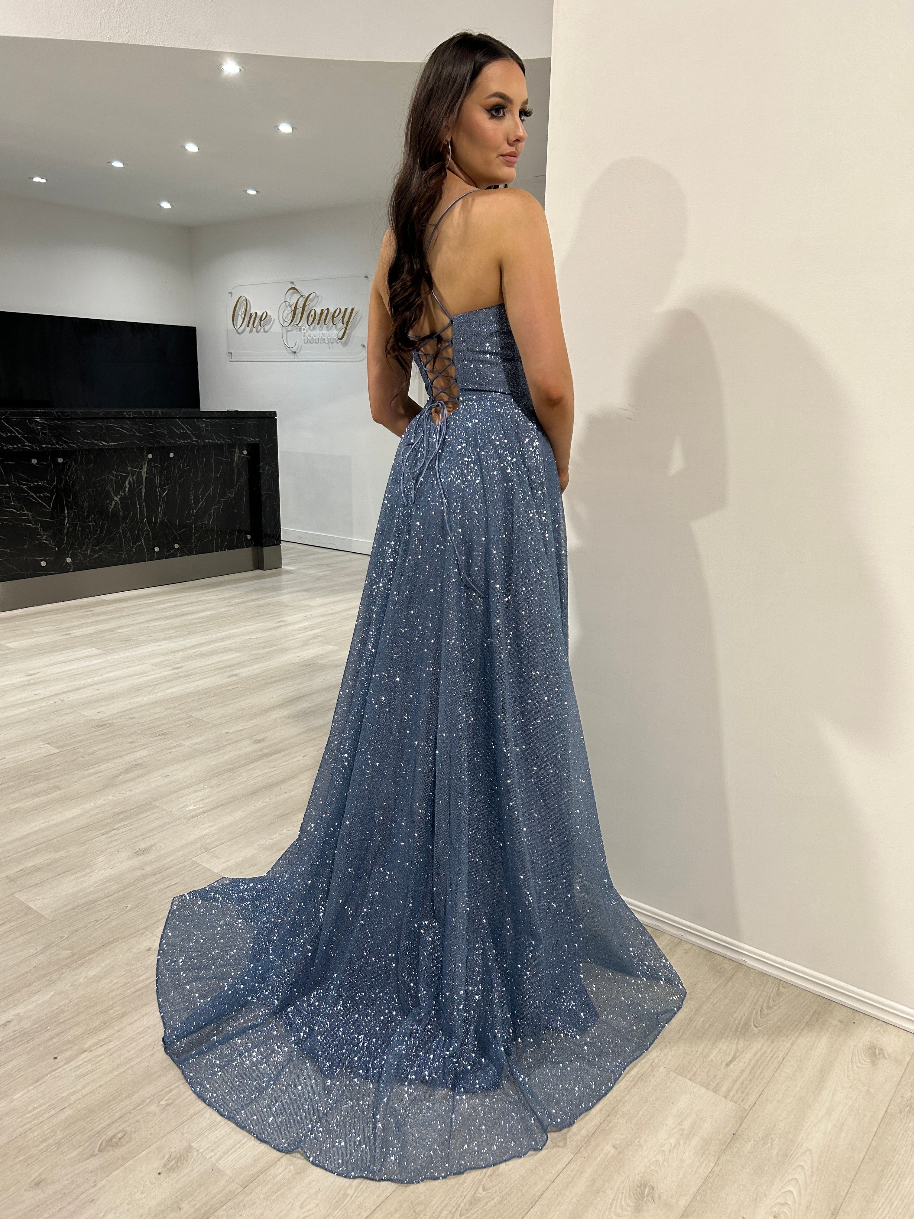 DREYA Glitter Ball Gown School Formal Dress by Honey Couture