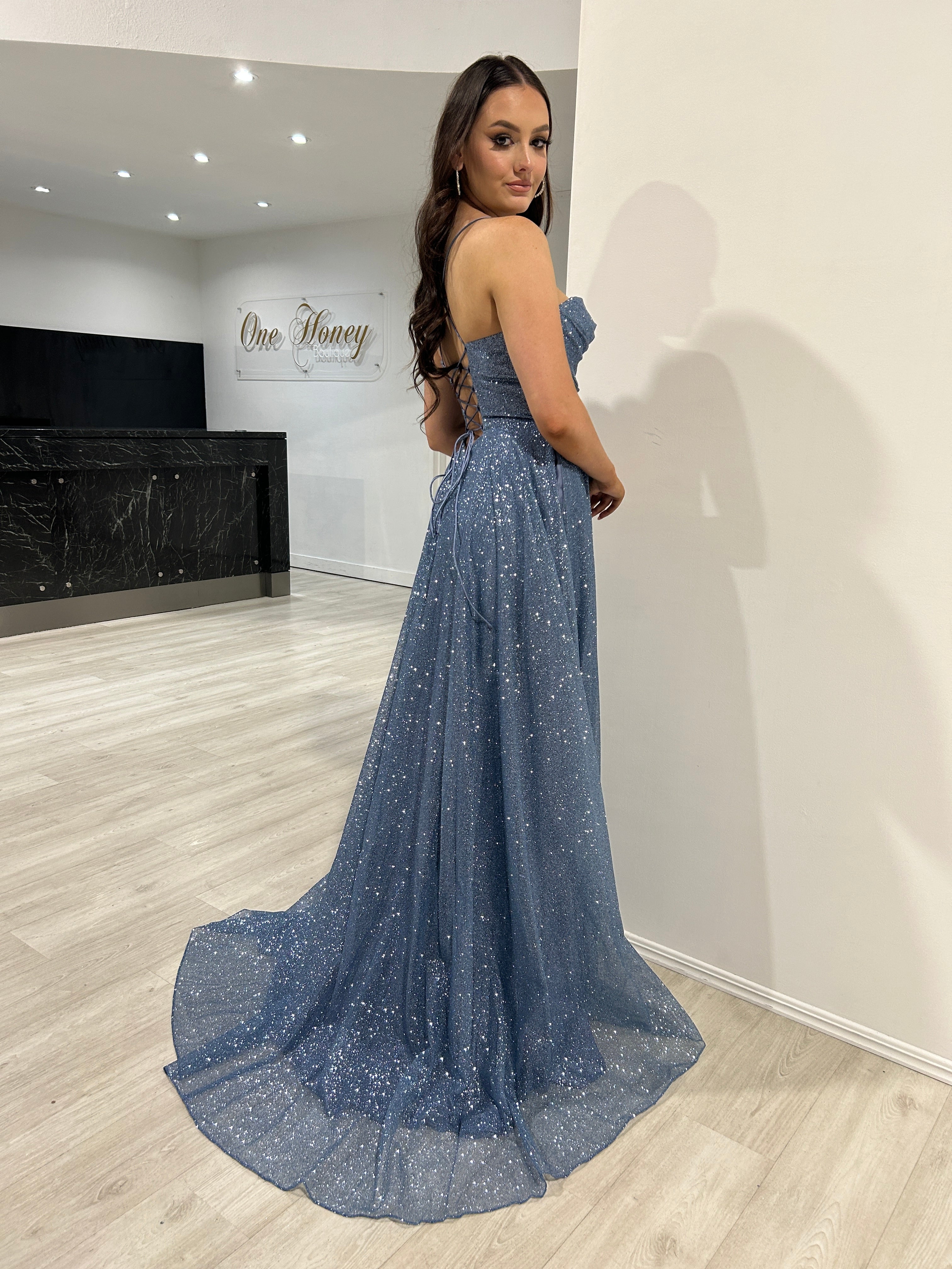 DREYA Glitter Ball Gown School Formal Dress by Honey Couture