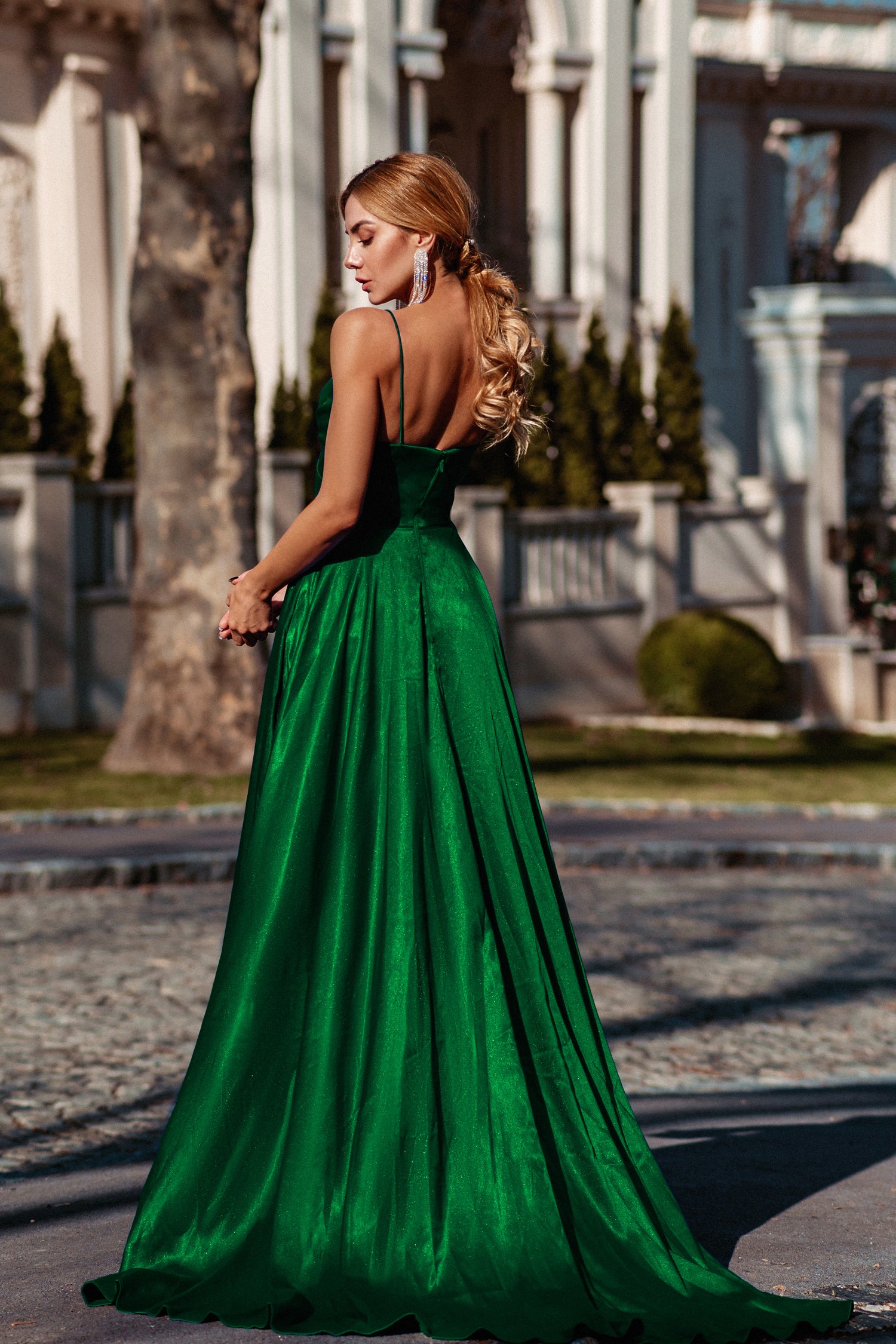 Emerald green hot sale designer dress