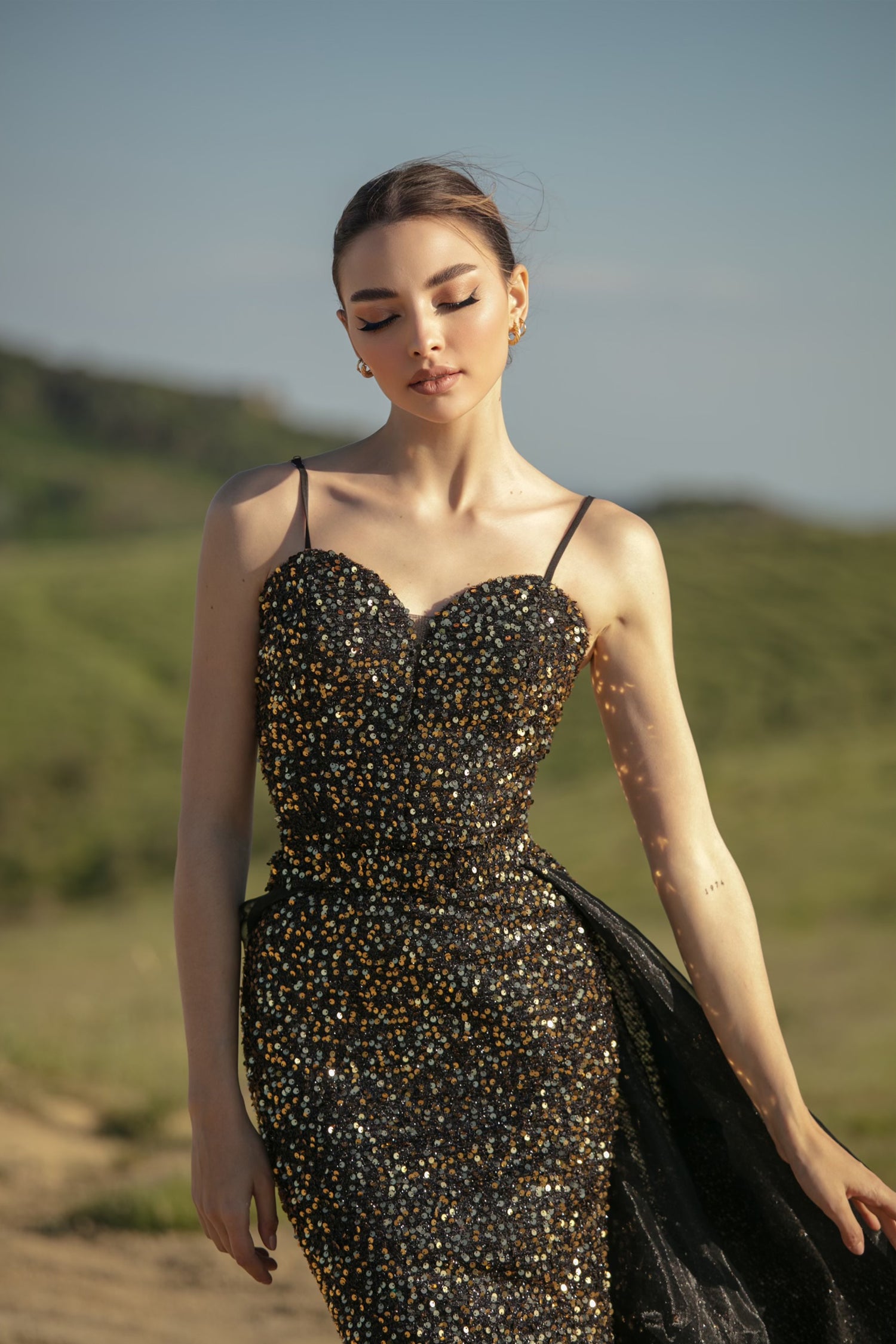 Black and gold 2024 special occasion dresses