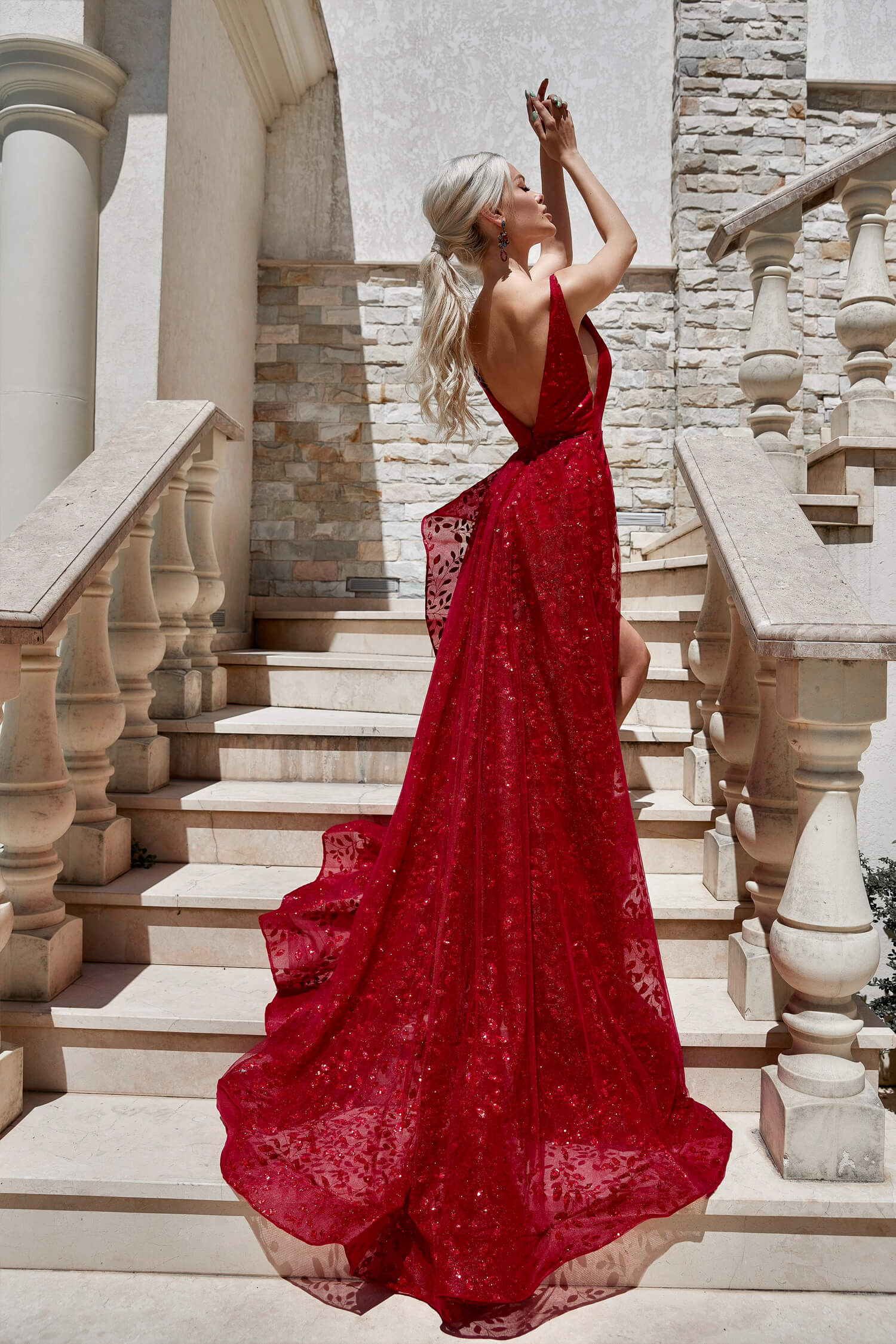 Ruby store red gown