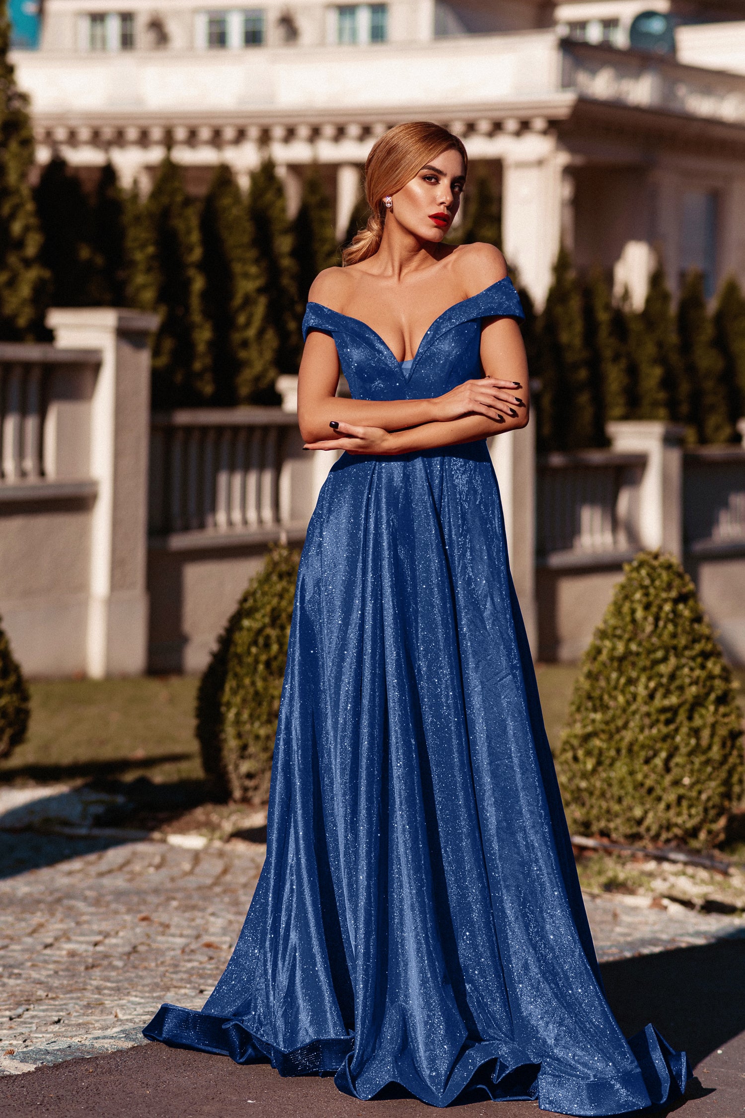 Indigo blue prom clearance dresses