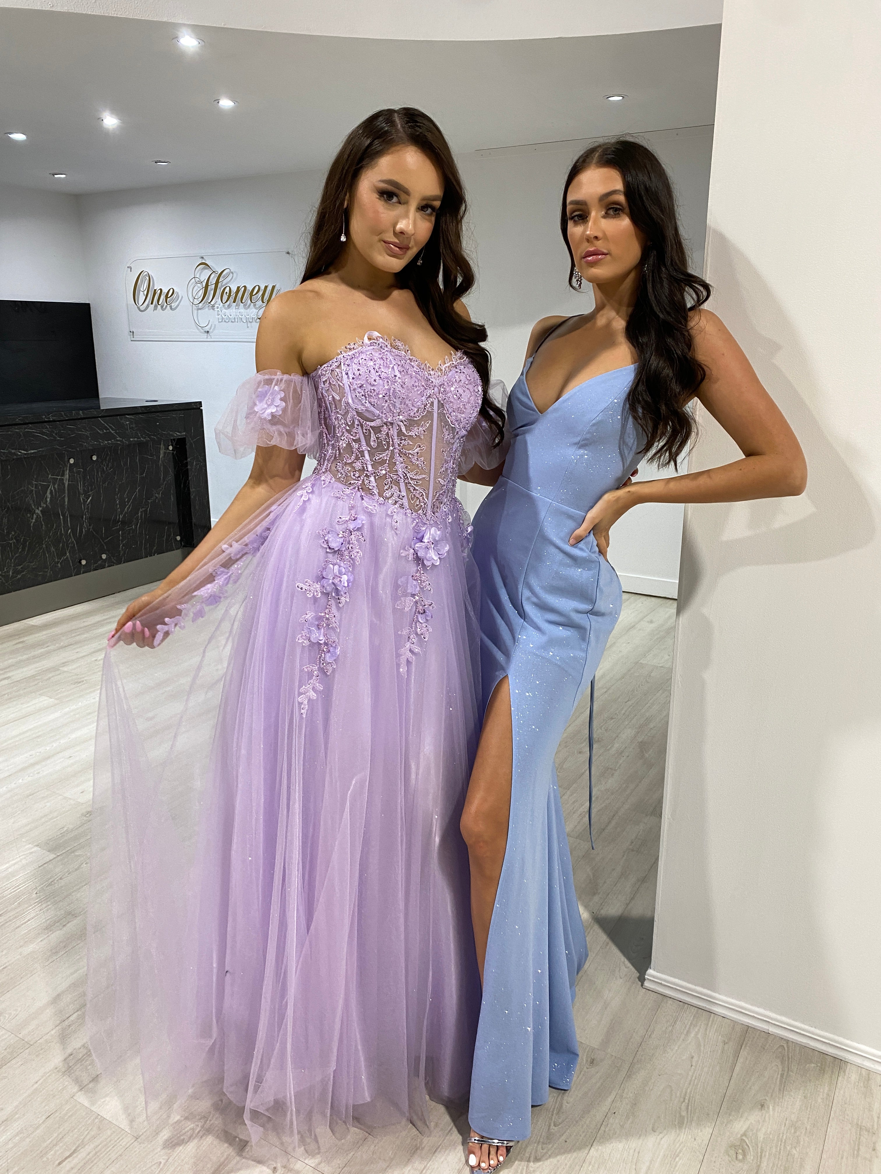 Formal shop dresses lilac