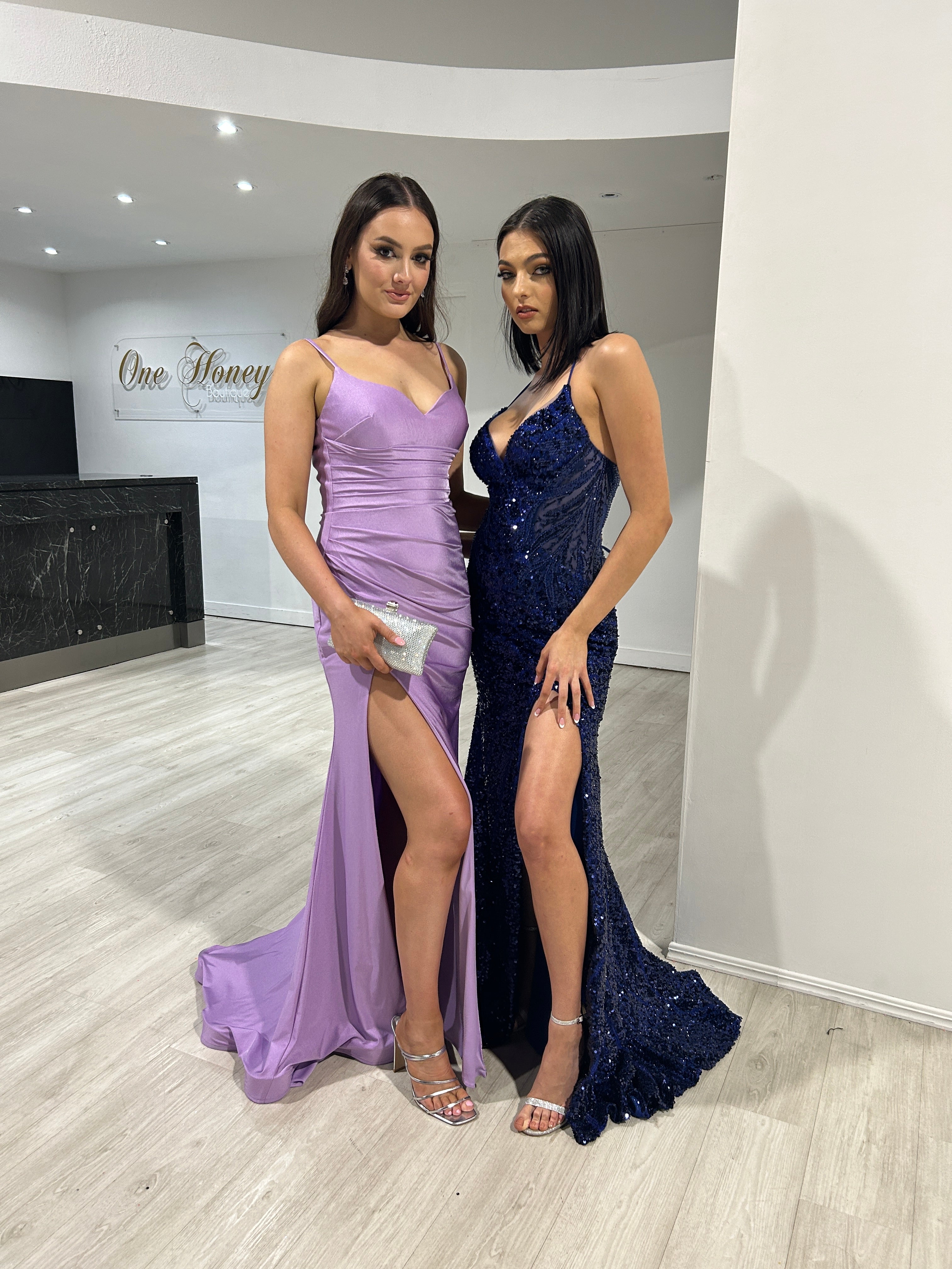 Cobalt blue clearance evening dresses