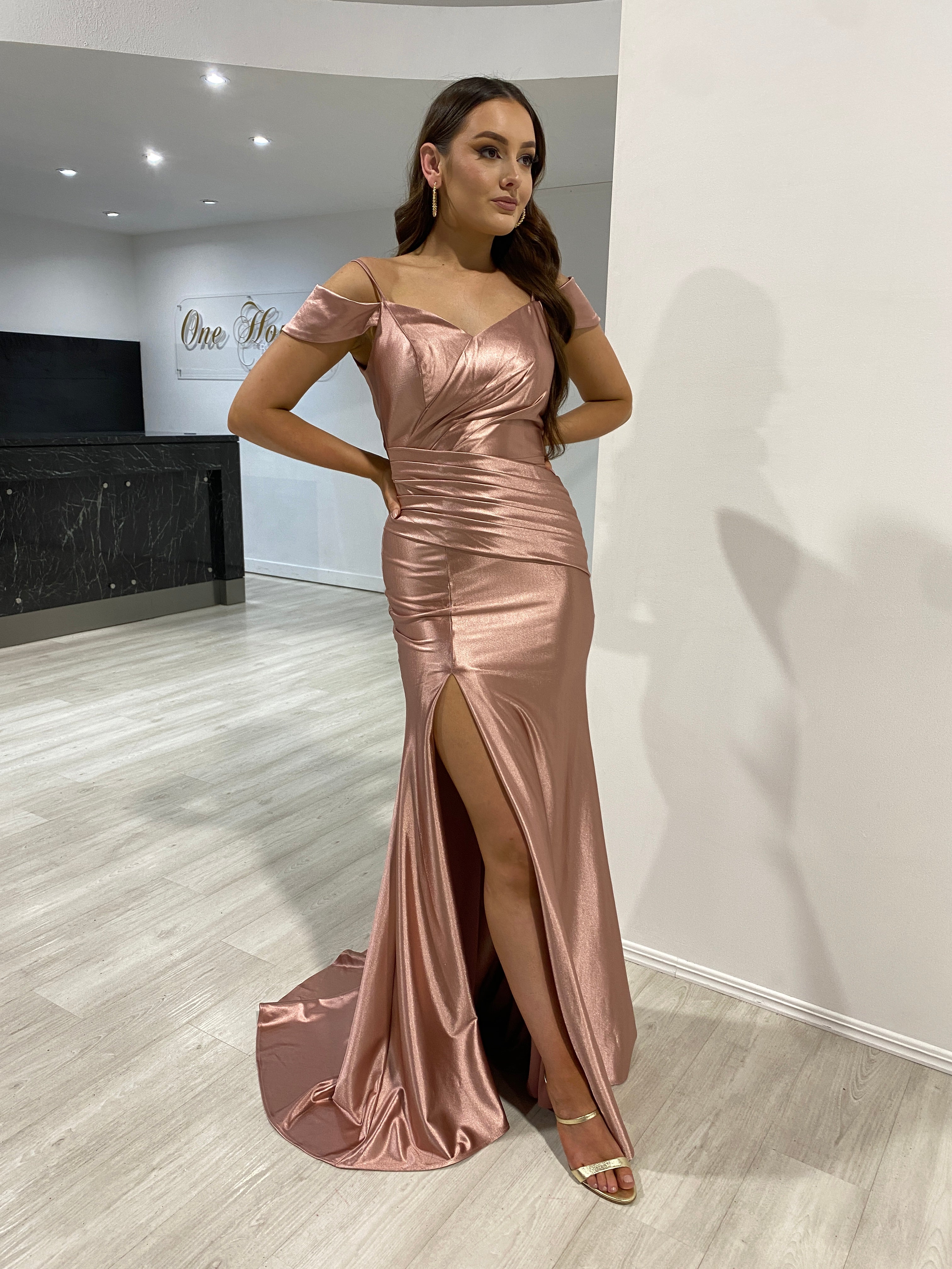 Dusty rose 2024 semi formal dress