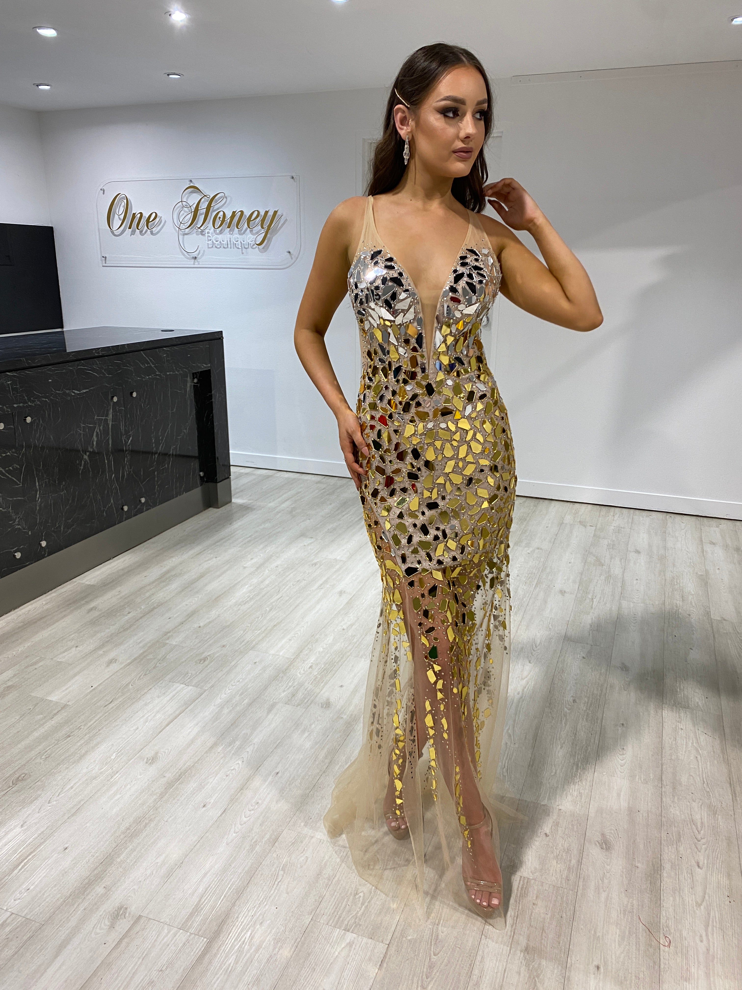 Mesh 2025 evening dress