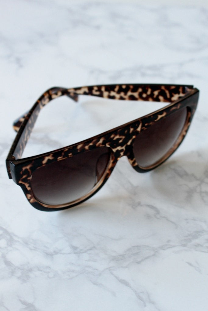 Honey Couture SELENA Tortoise Flat Top Inspired Sunglasses Honey Couture Sunglasses$ AfterPay Humm ZipPay LayBuy Sezzle