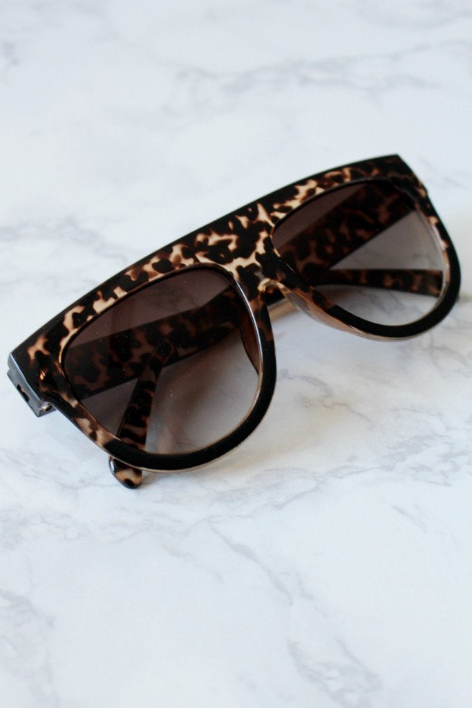 Honey Couture SELENA Tortoise Flat Top Inspired Sunglasses Honey Couture Sunglasses$ AfterPay Humm ZipPay LayBuy Sezzle